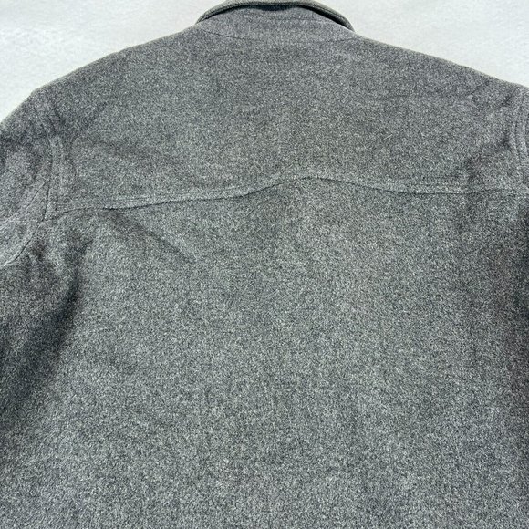 J.Crew Wool Coat XL Extra Large Men's Quilted Lined Dark Gray *Flaw* - Picture 12 of 12